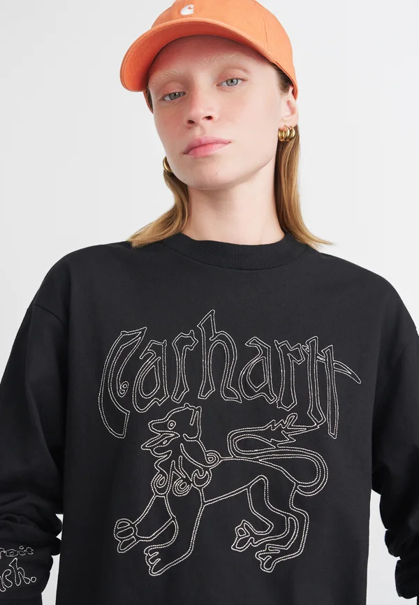 HACKWORK - Long sleeved top - black/salt