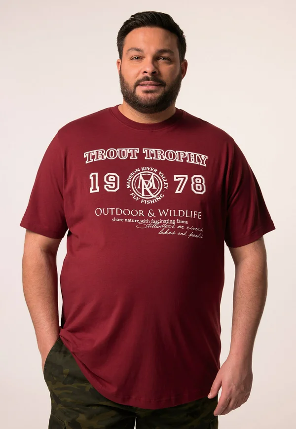 HALBARM BRUST - Print T-shirt - copper brown