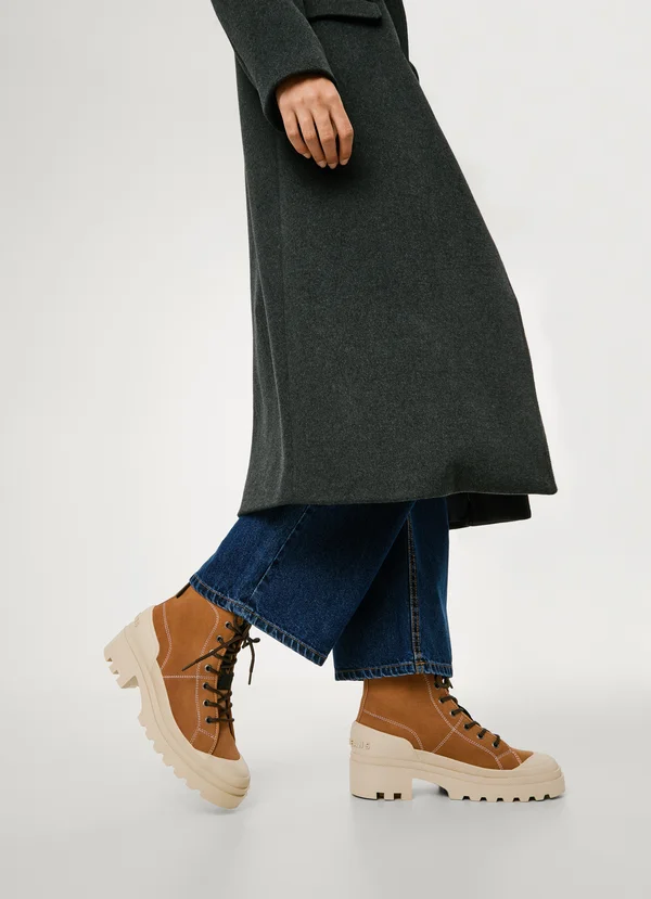 HALE - Lace-up ankle boots - tan brown