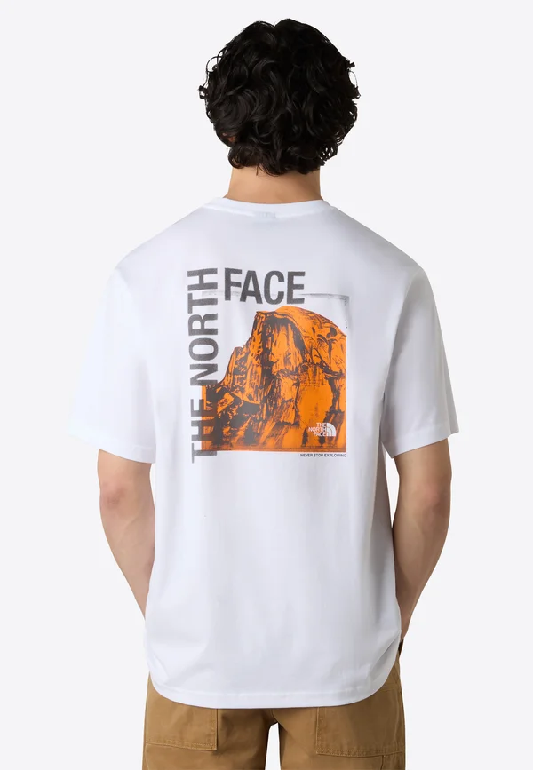 HALF DOME PHOTO  - Print T-shirt - tnf white anthracite gr