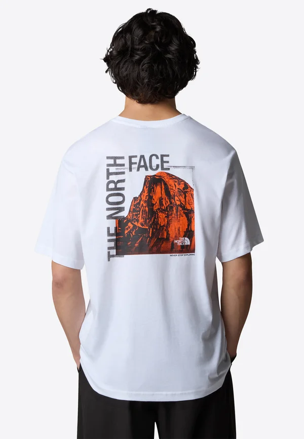 HALF DOME PHOTO  - Print T-shirt - white tnf black