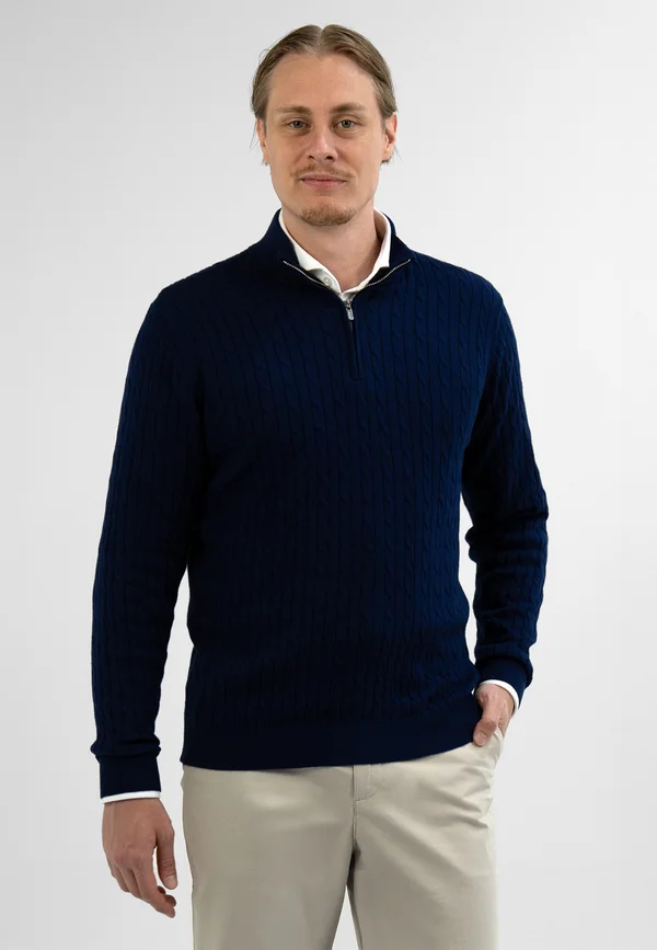 HALF ZIP - BLEND -  - Jumper - donkerblauw