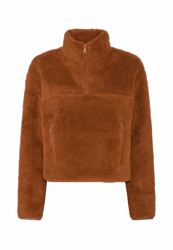 HALF ZIP - Fleece jumper - mocha bisque