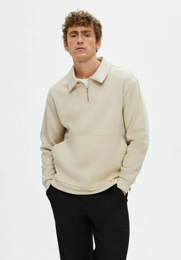 HALF-ZIP - Sweatshirt - oatmeal