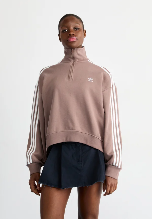 HALFZIP CREW - Sweatshirt - trace brown