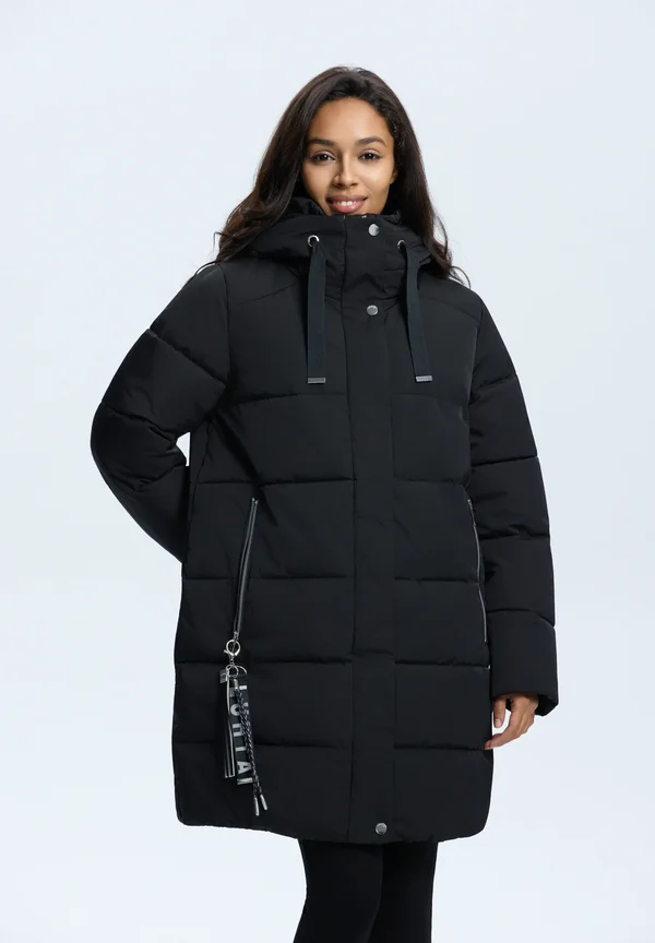 HALLA - Winter coat - schwarz