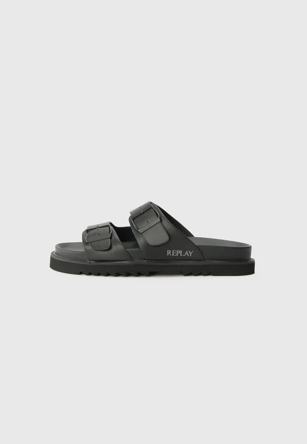 HALLAN CITY - Slippers - black