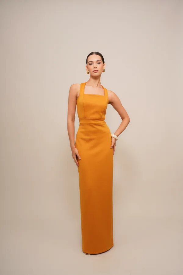 HANA HALTER NECK MAXI​ - Occasion wear - mango