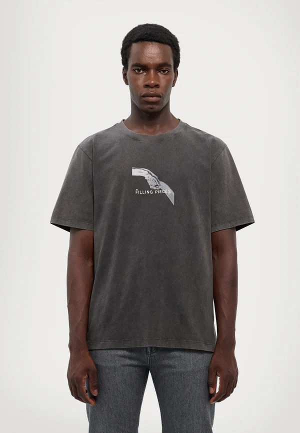 HANDSHAKE VINTAGE - Print T-shirt - black