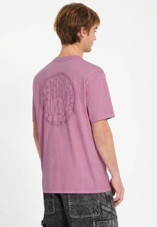 HANDSTONE - Print T-shirt - steel purple