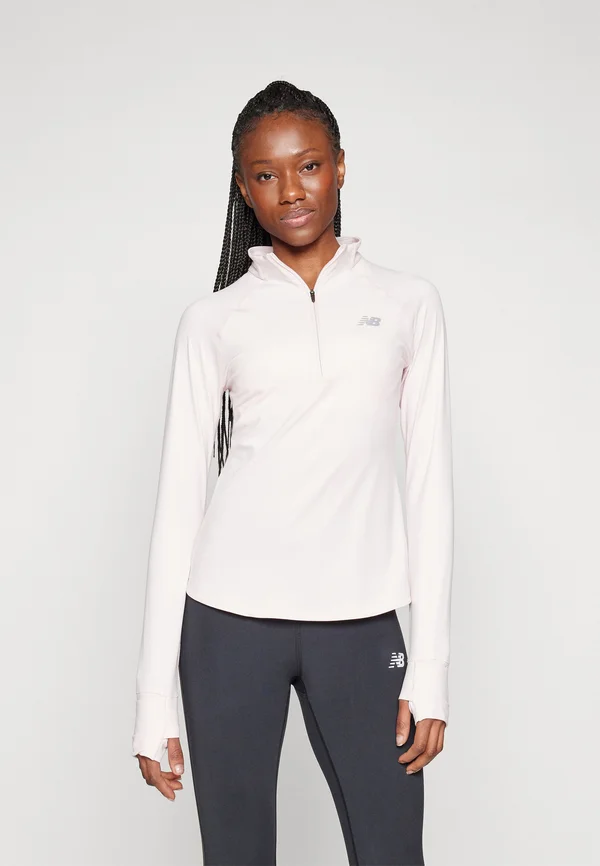 HARMONY HALF ZIP - Long sleeved top - pink