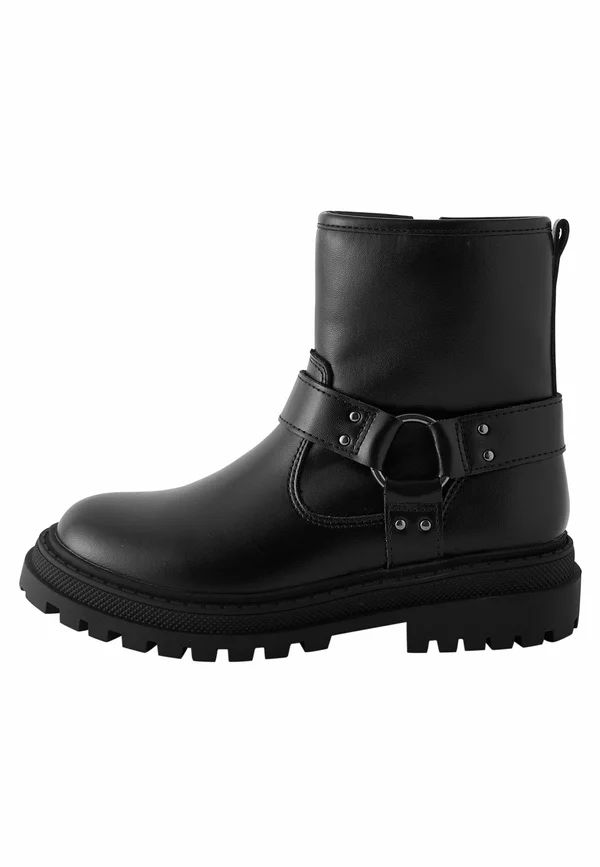 HARNESS - Cowboy/biker ankle boot - black
