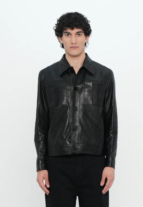 HARPER - Leather jacket - noir