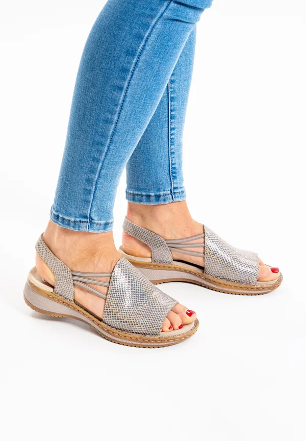 HAWAII - Wedge sandals - beige