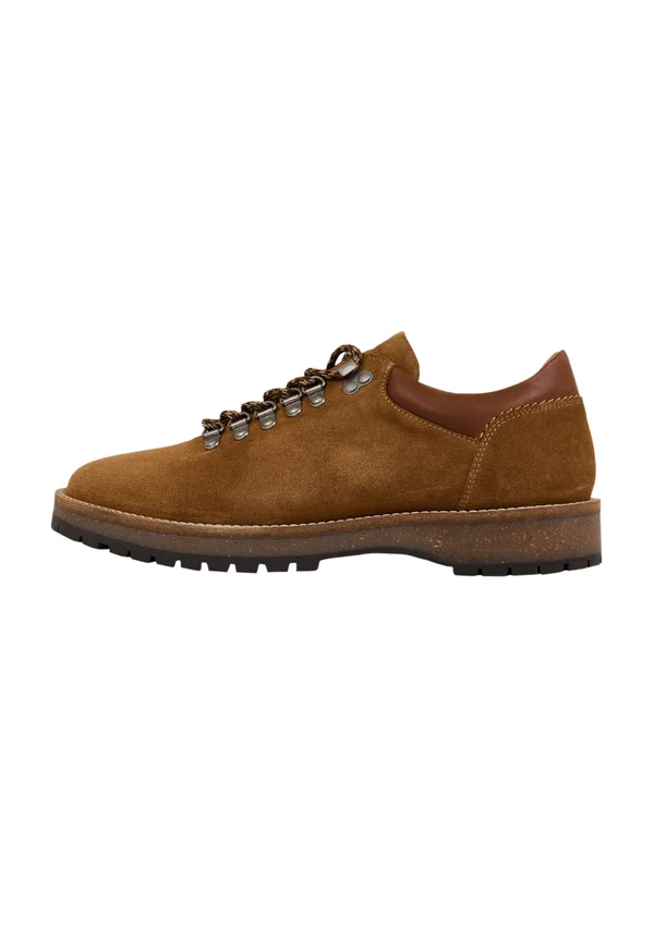 HAWTHORN LOW - Smart lace-ups - marron