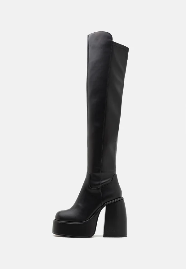 HEART STRETCH BOOT - Platform boots - black
