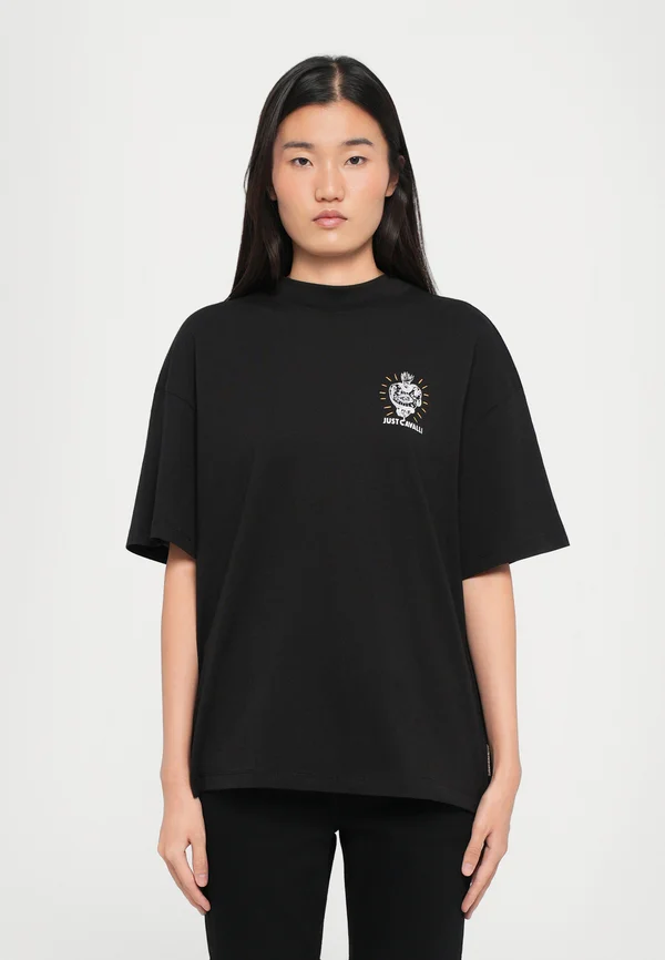 HEART TATOO - Print T-shirt - black