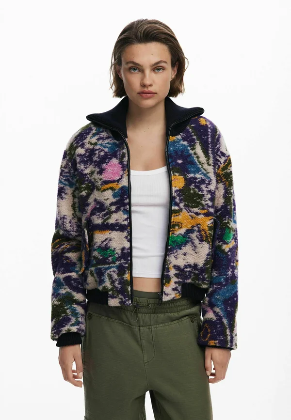HEATHERED  - Bomber Jacket - mix