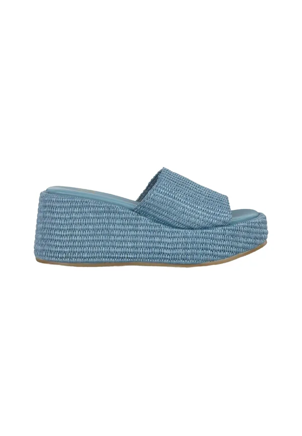 Heeled mules - azul