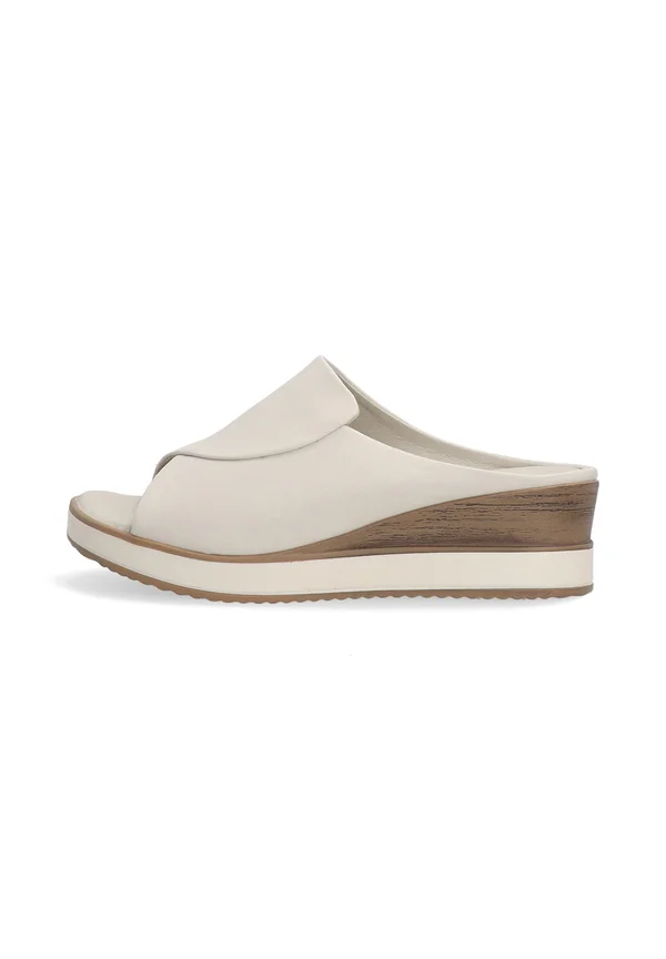 Heeled mules - beige