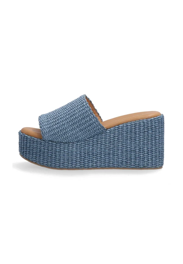 Heeled mules - blue