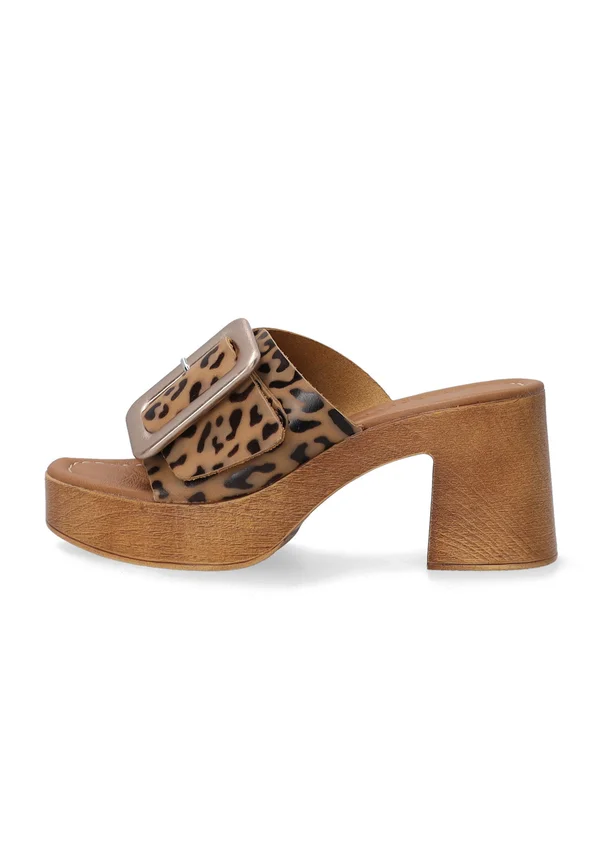 Heeled mules - brown