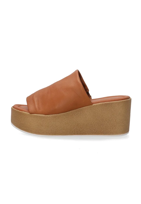 Heeled mules - brown