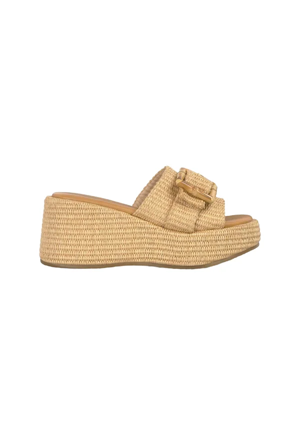 Heeled mules - marrón claro