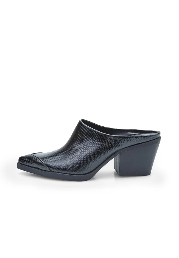 Heeled mules - nero