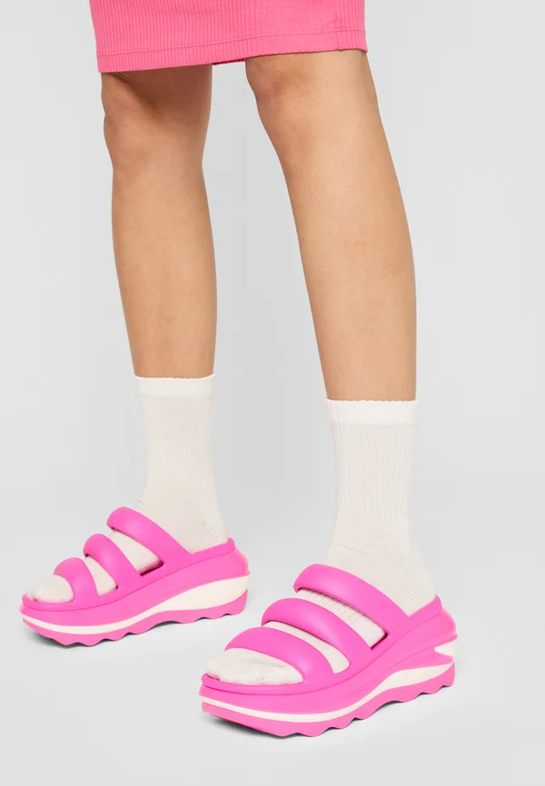 Heeled mules - pink crush