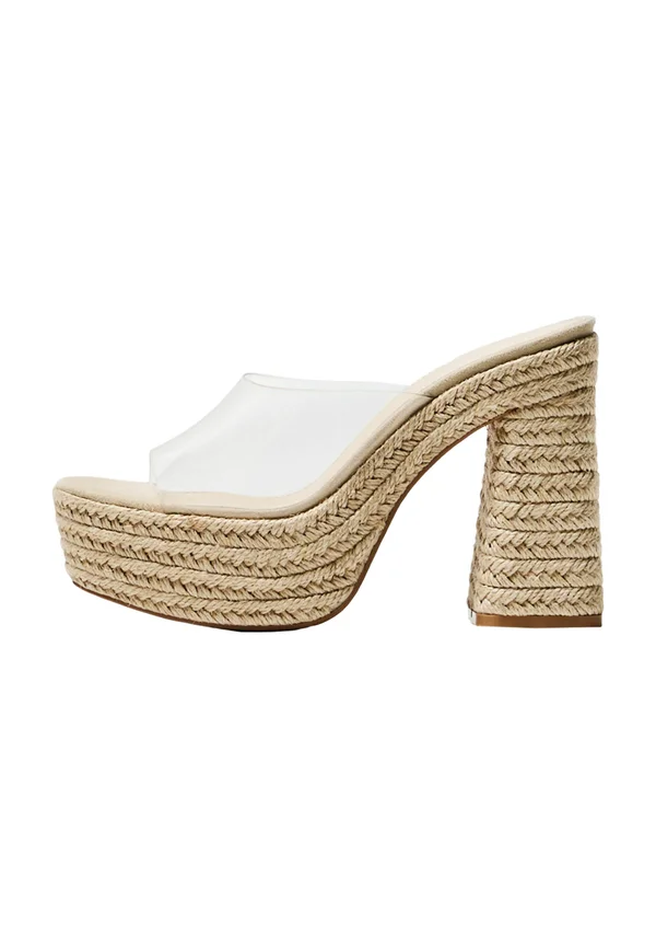 Heeled mules - transparent