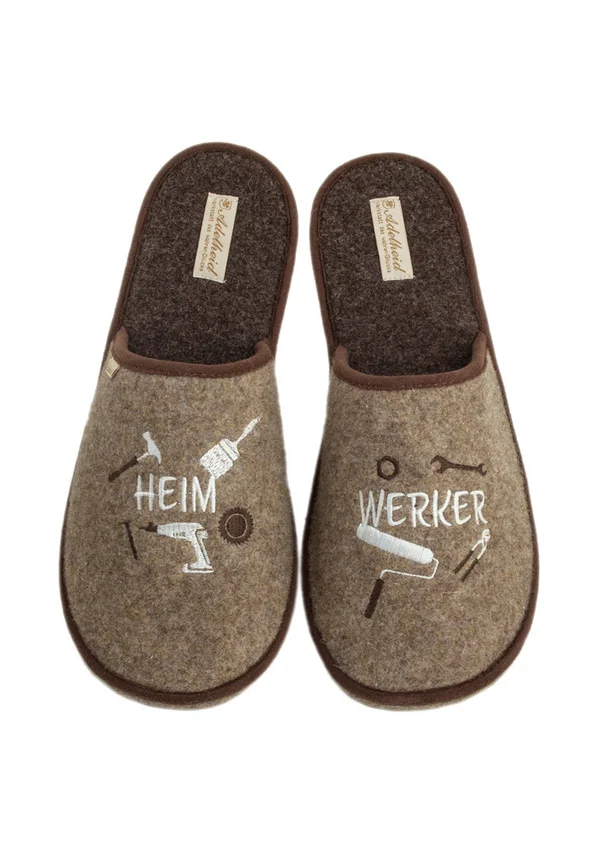 HEIMWERKER - Slippers - haselnuss