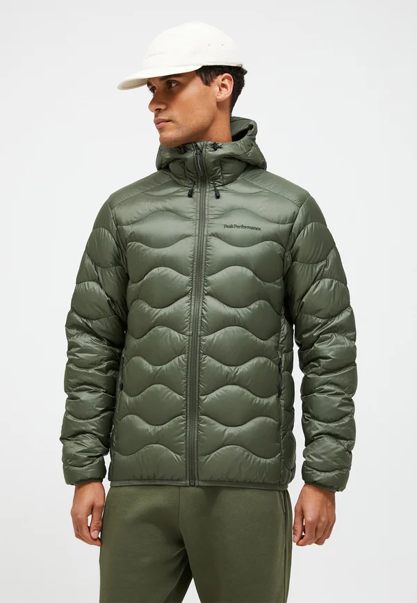 HELIUM HOOD - Down jacket - olive