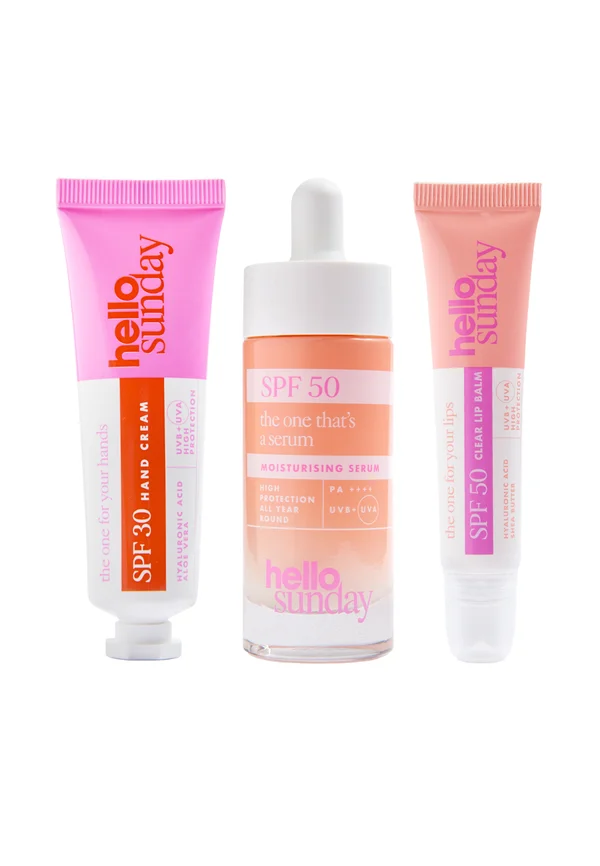 HELLO SUNDAY THE EVERYDAY ESSENTIALS BESTSELLERS KIT (39% SAVING) - Sun protection