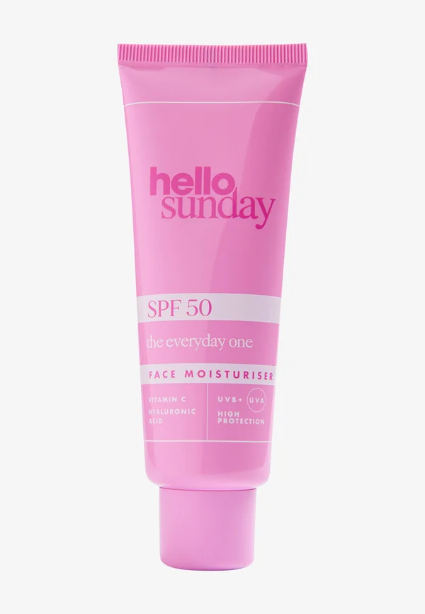 HELLO SUNDAY THE EVERYDAY ONE FACE MOISTURISER SPF 50 WITH HYALURONIC ACID - TRAVEL EDITION - Sun protection