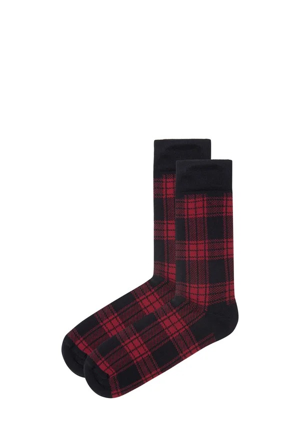 HELLO XMAS - Socks - black/red checkered