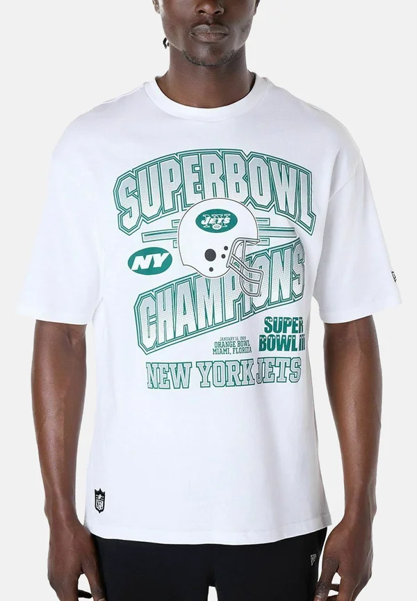 HELMET YORK JETS - Print T-shirt - white
