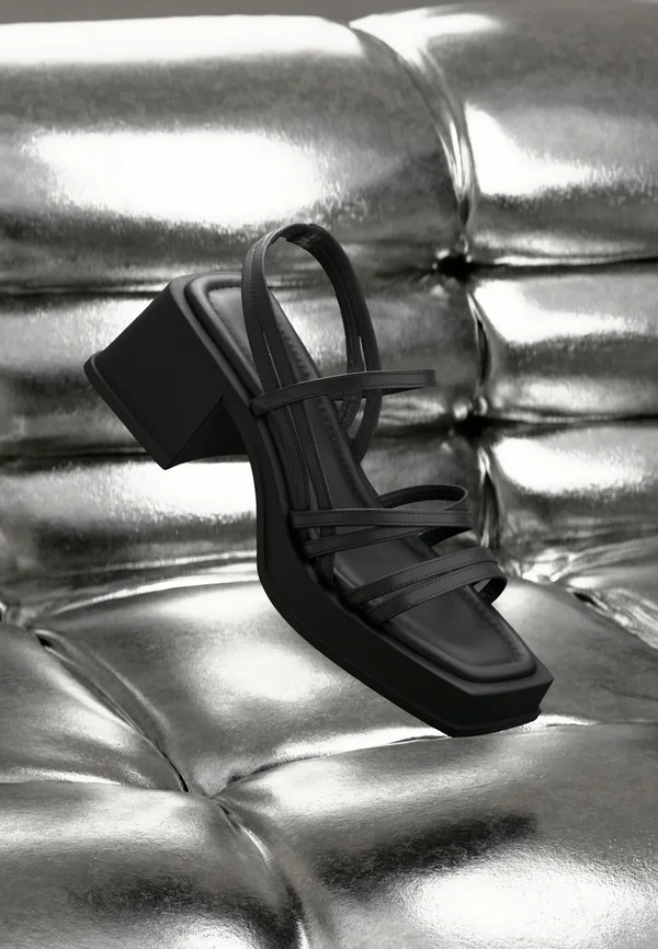 HENNIE - Platform sandals - black