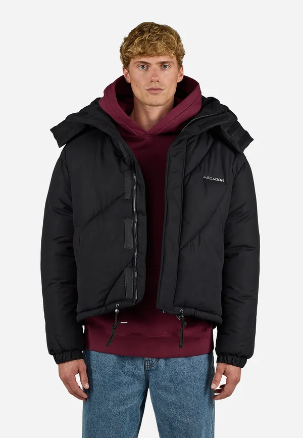 HENRY LOGO OVERSIZED PUFFER JACKET - Winter jacket - black