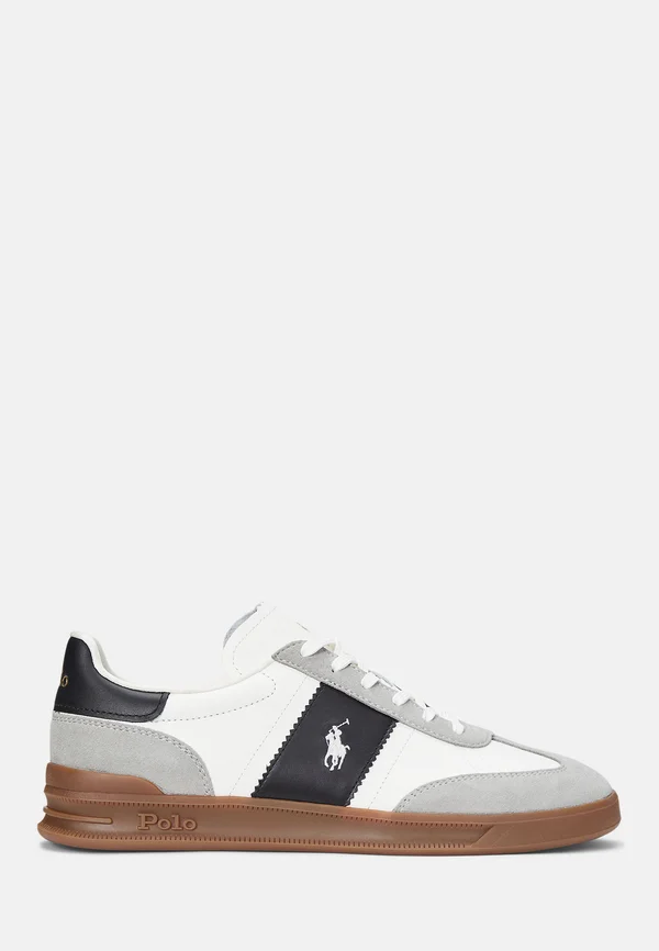 HERITAGE AERA LEATHER-SUEDE SNEAKER UNISEX - Trainers - white/black/soft grey