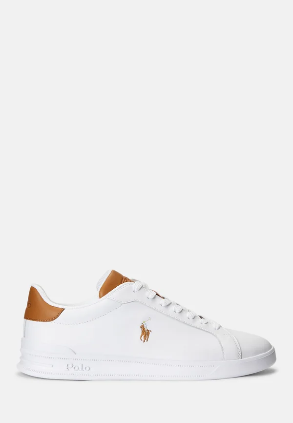 HERITAGE COURT II LEATHER SNEAKER - Trainers - white/tan