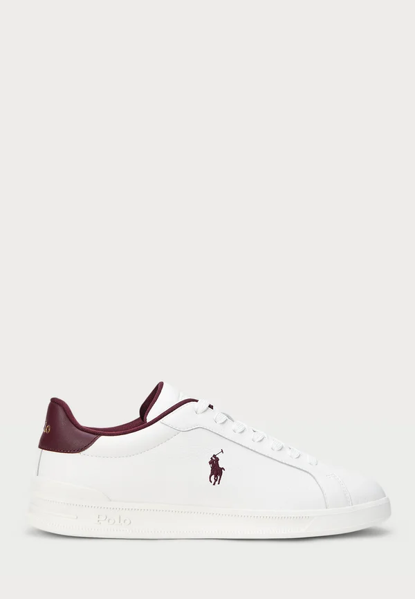 HERITAGE COURT II LEATHER SNEAKER UNISEX - Trainers - deckwash white/wine