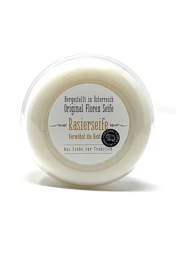 HERREN RASIERSEIFE MIT SCHAFMILCH IN DOSE 100 G - Soap bar