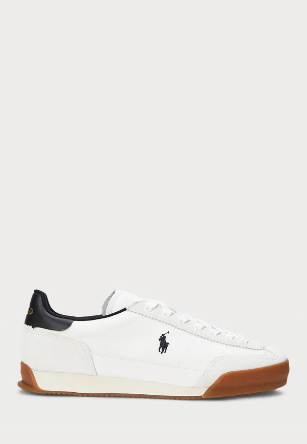HESTER SUEDE & CANVAS SNEAKER - Trainers - deckwash white/black