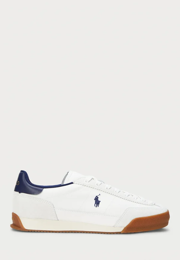 HESTER SUEDE & CANVAS SNEAKER - Trainers - deckwash white/navy