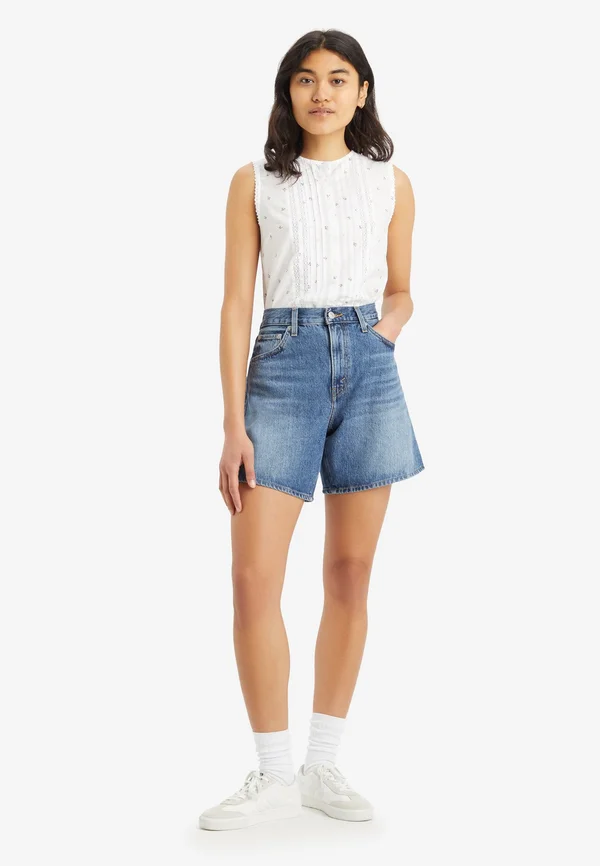 HIGH BAGGY - Denim shorts - worn memory short