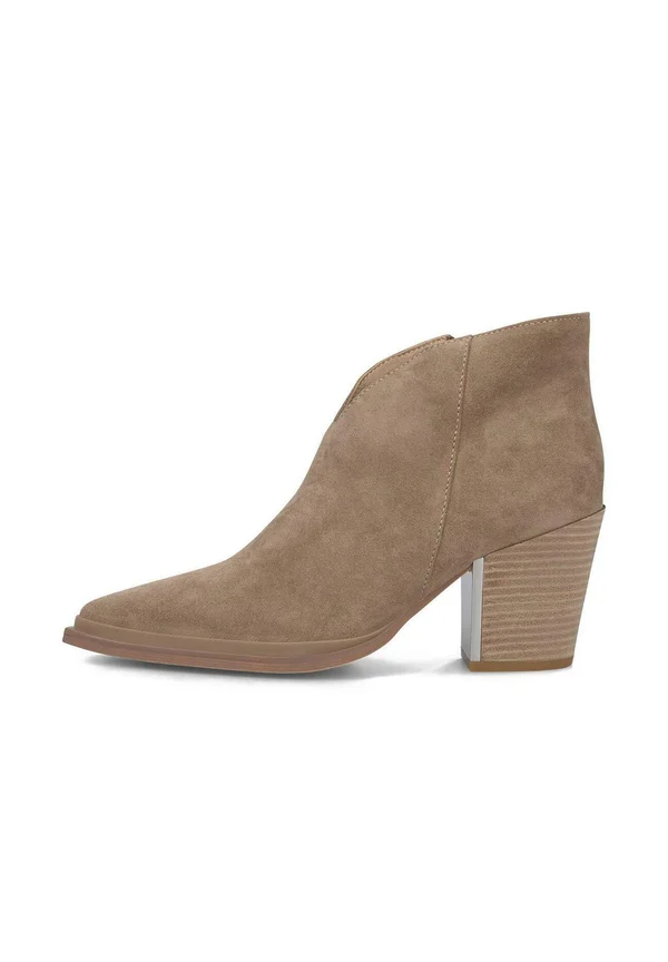 High heeled ankle boots - marrón claro