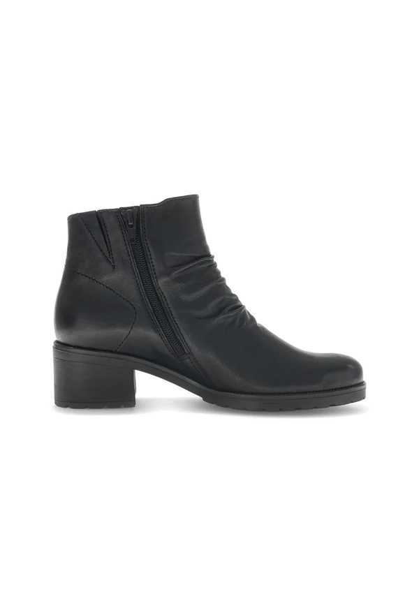 High heeled ankle boots - schwarz micro