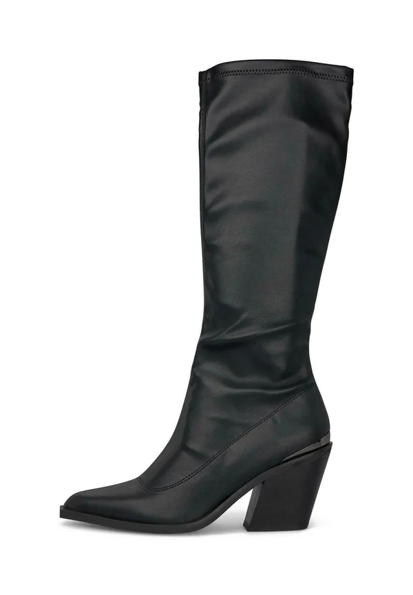 High heeled boots - black