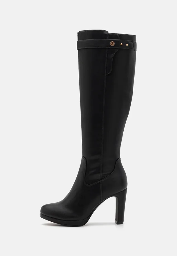 High heeled boots - black